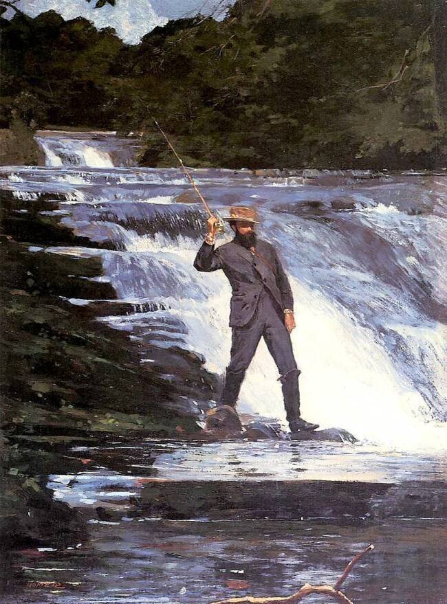 An Angler Winslow Homer