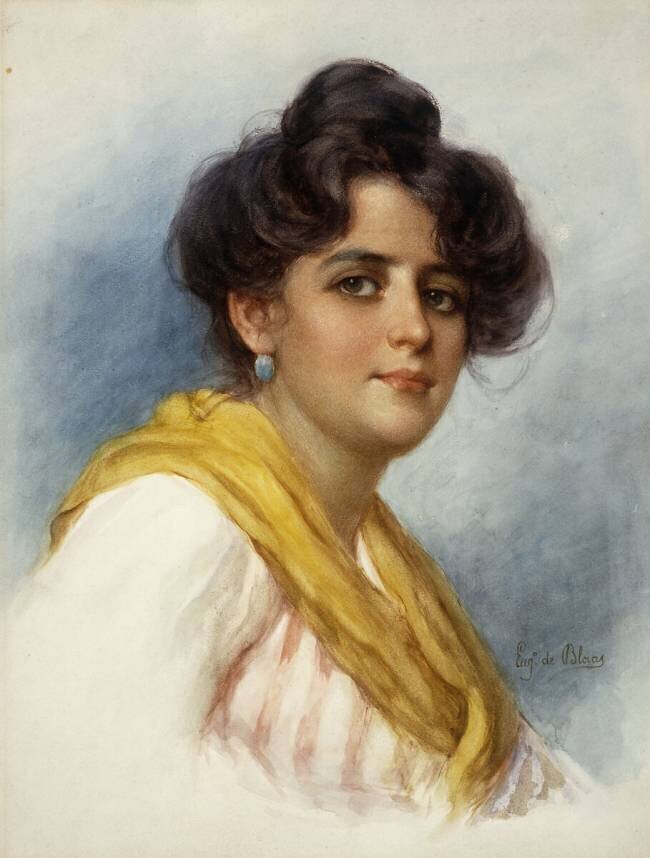 An Italian Beauty Eugene Von Blaas