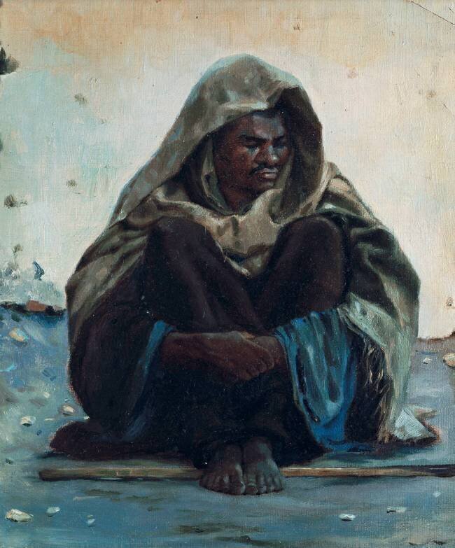 Arabe assis Henry Brokman