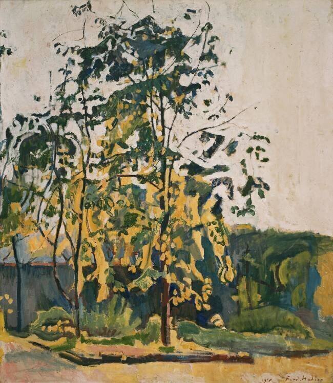 Arbres dans le jardin de l’atelier Ferdinand Hodler
