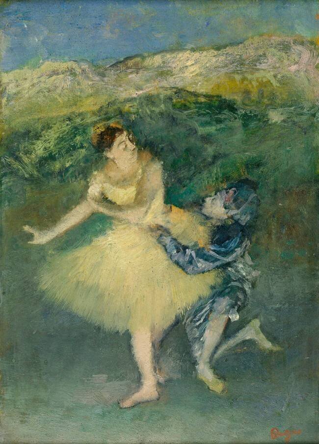 Arlequin et Colombine Edgar Degas