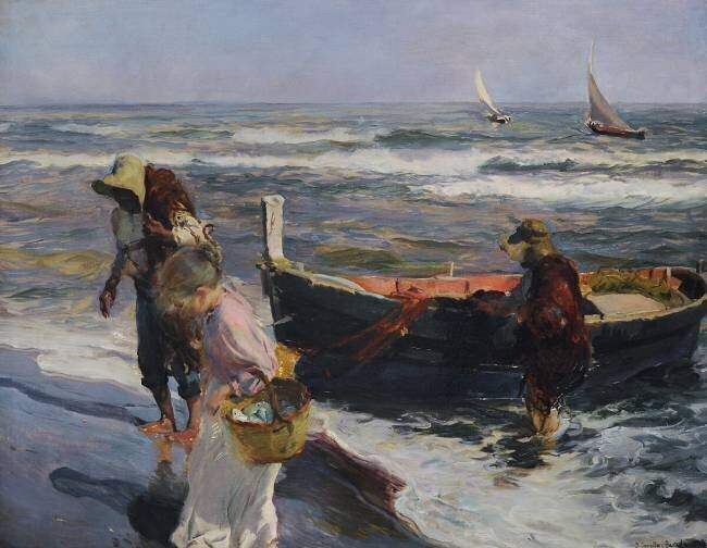 Arrival of the fishery Joaquin Sorolla y Bastida