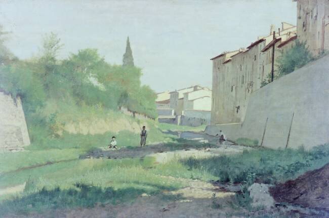 At the Mugnone River Odoardo Borrani