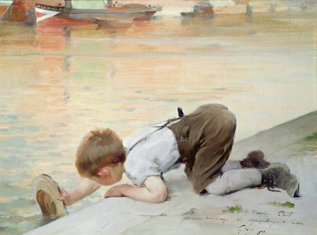 At the Quayside Henri Jules Jean Geoffroy