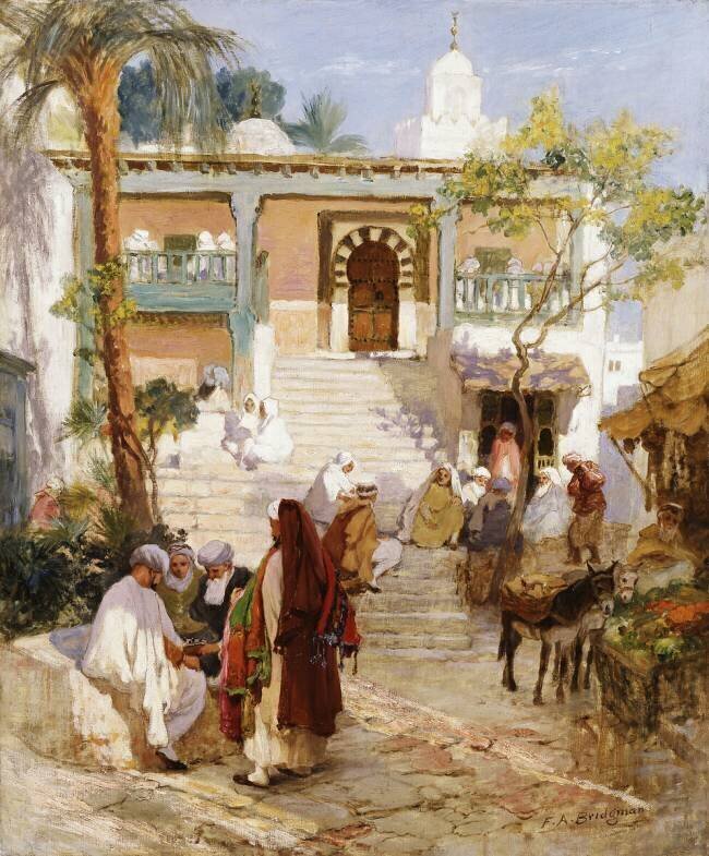 At the Souk Frederick Arthur Bridgman