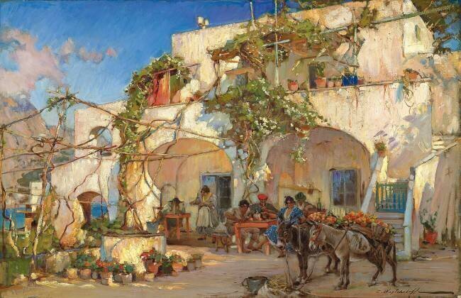 At the Tavern Constantin Alexandrovich Westchiloff