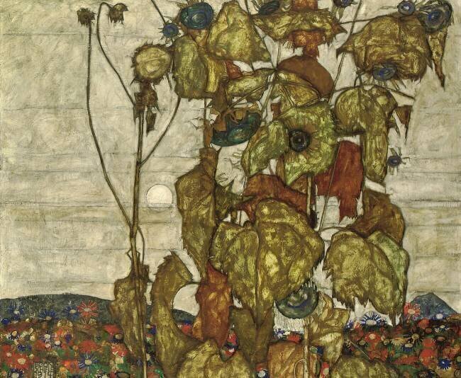 Autumn Sun Egon Schiele