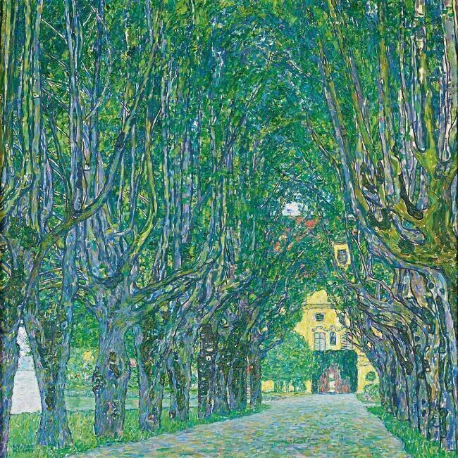 Avenue of Schloss Kammer Park Gustav Klimt
