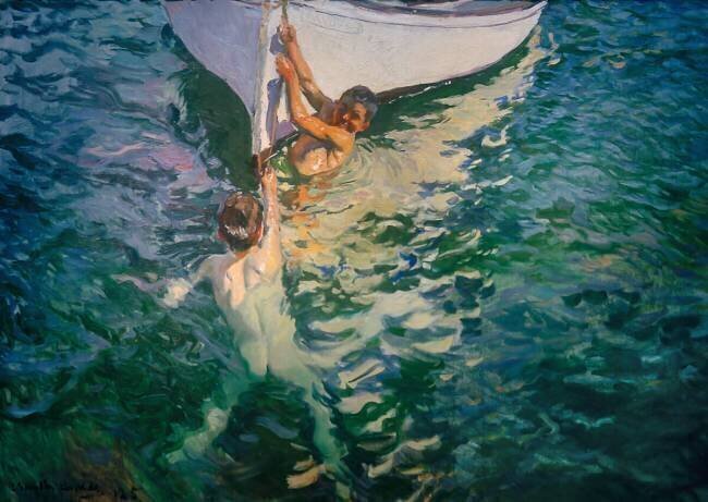 Bateau blanc, Jávea Joaquin Sorolla y Bastida