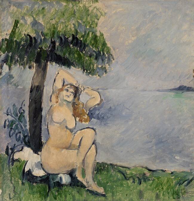 Bather at the Seashore Paul Cézanne