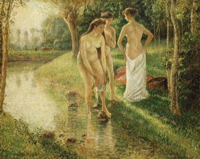 Bathers Camille Pissarro