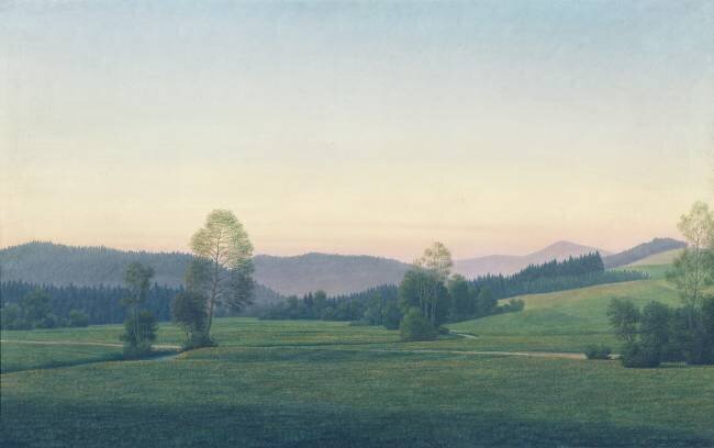 Bavarian Landscape Georg Schrimpf