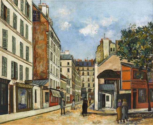 Bayen Street in Paris Maurice Utrillo