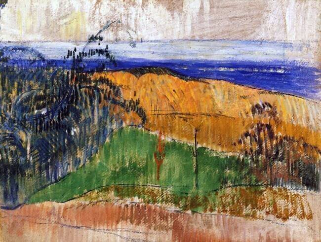 Beach at Bellangenay Paul Gauguin