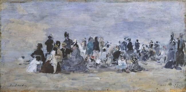 Beach at Trouville Eugène Boudin