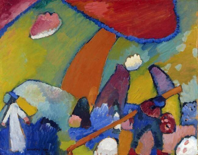 Beach scene Wassily Kandinsky