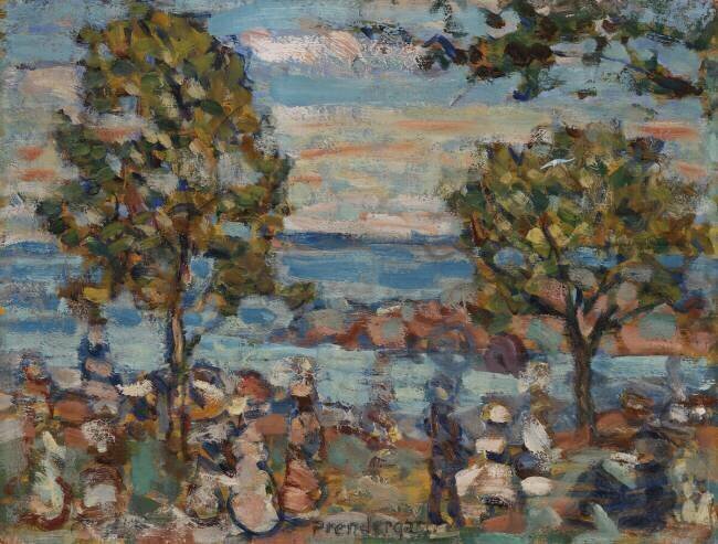 Beach Scene Maurice Brazil Prendergast