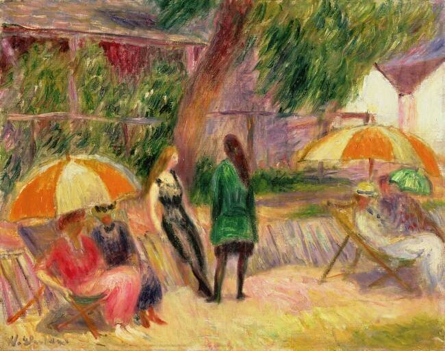 Beach with Figures William James Glackens