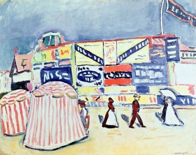 Billboards at Trouville Albert Marquet