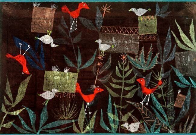 Birds in the garden Paul Klee