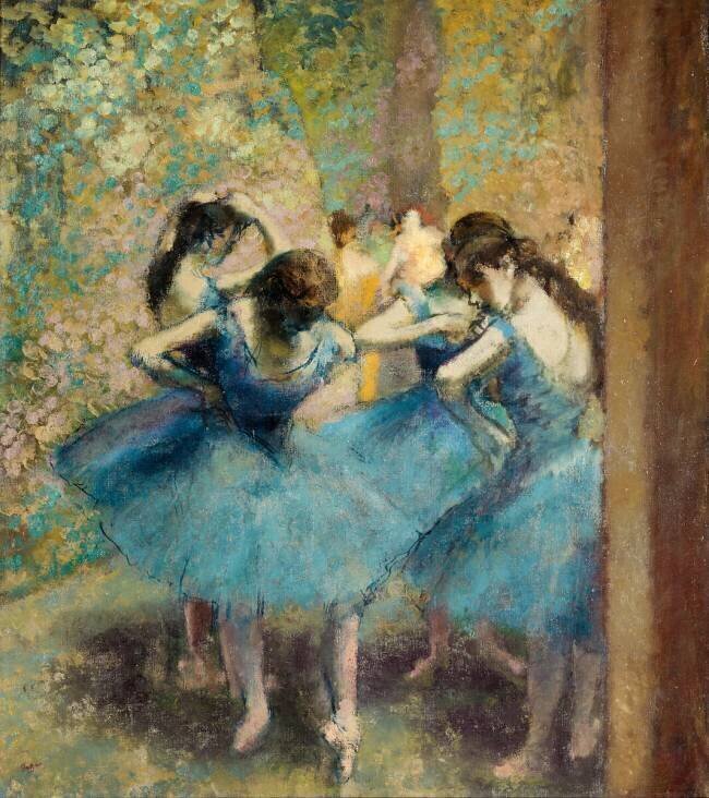 Blue Dancers Edgar Degas