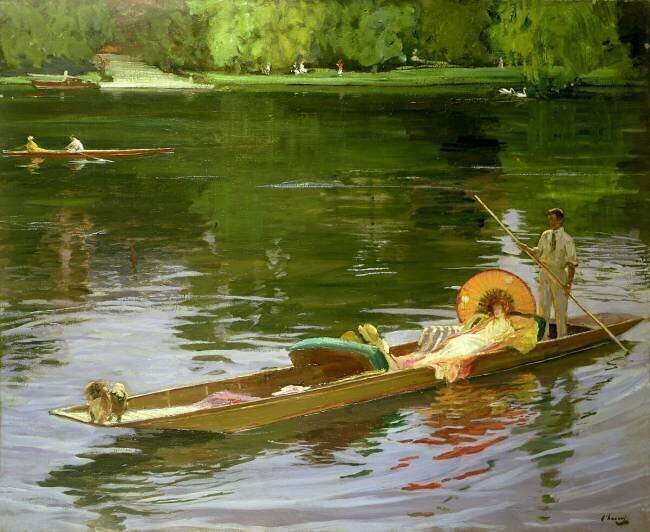 Boating Scene at Maidenhead John Lavery