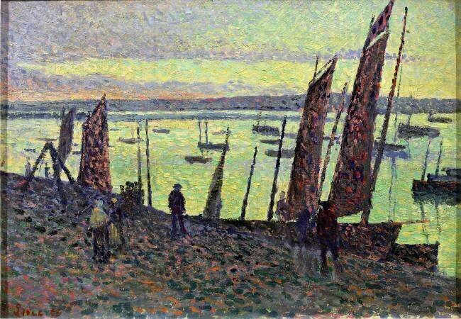 Boats at Camaret Maximilien Luce