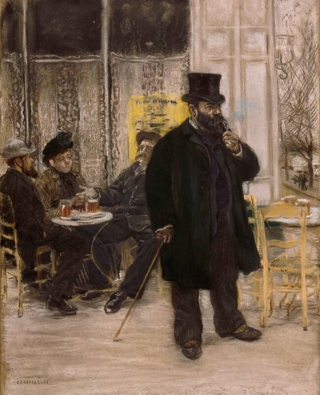 Bohêmes au café Jean-François Raffaelli