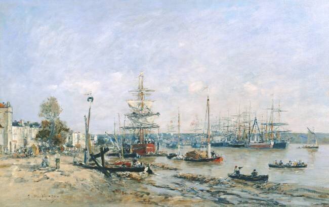 Bordeaux - Quay and Port Eugène Boudin