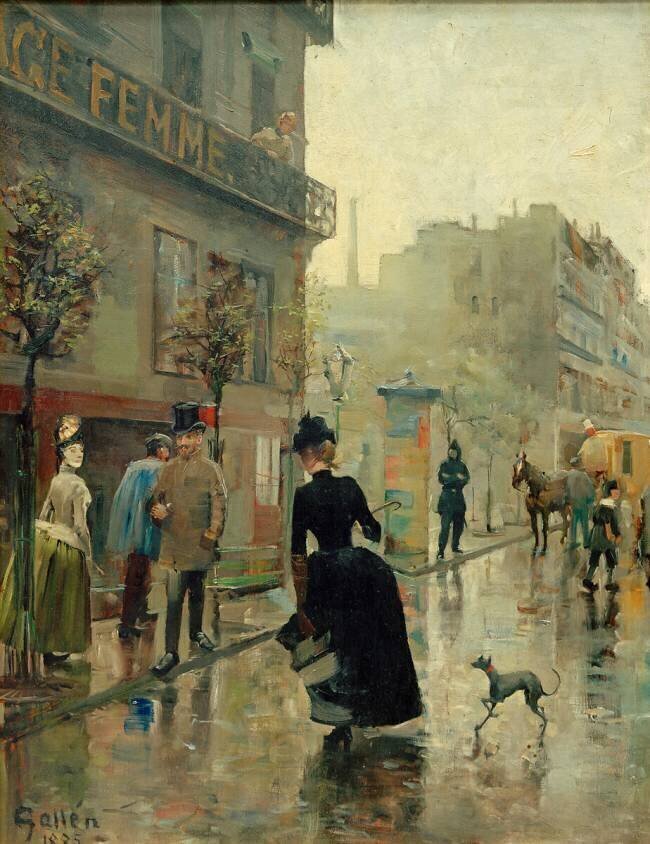 Boulevard in Paris Akseli Gallen-Kallela