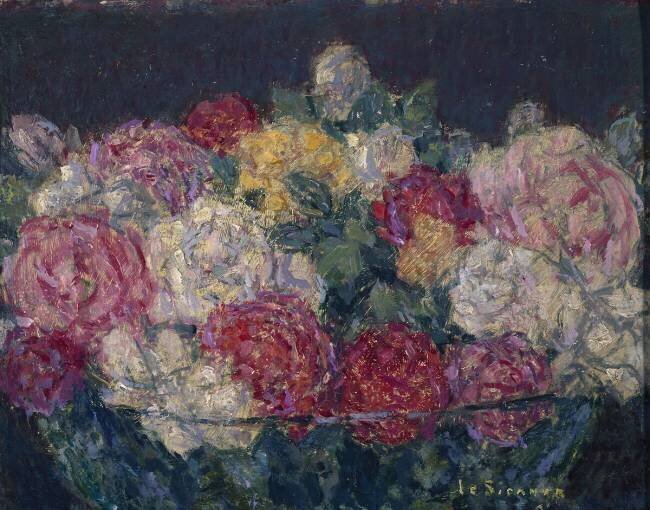 Bouquet de roses Henri Le Sidaner