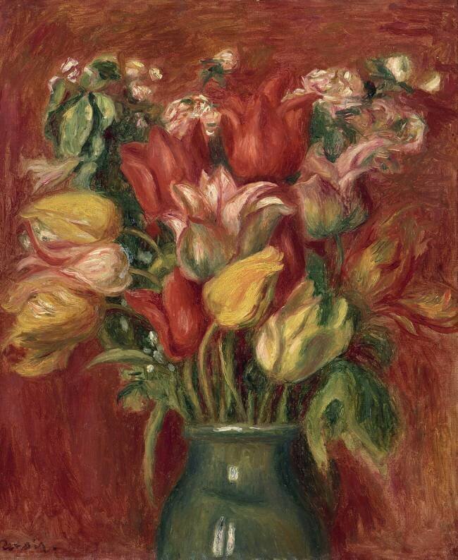 Bouquet de tulipes Auguste Renoir