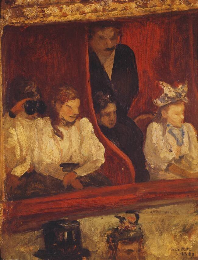 Box at the Opera-Comique Charles Cottet