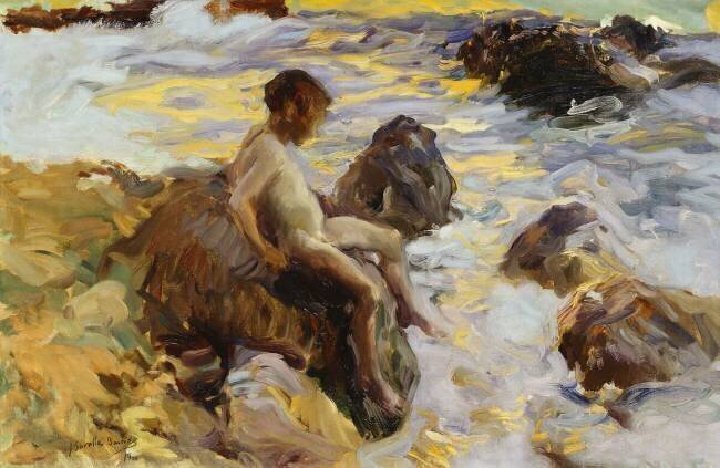 Boy in the Breakers Joaquin Sorolla y Bastida