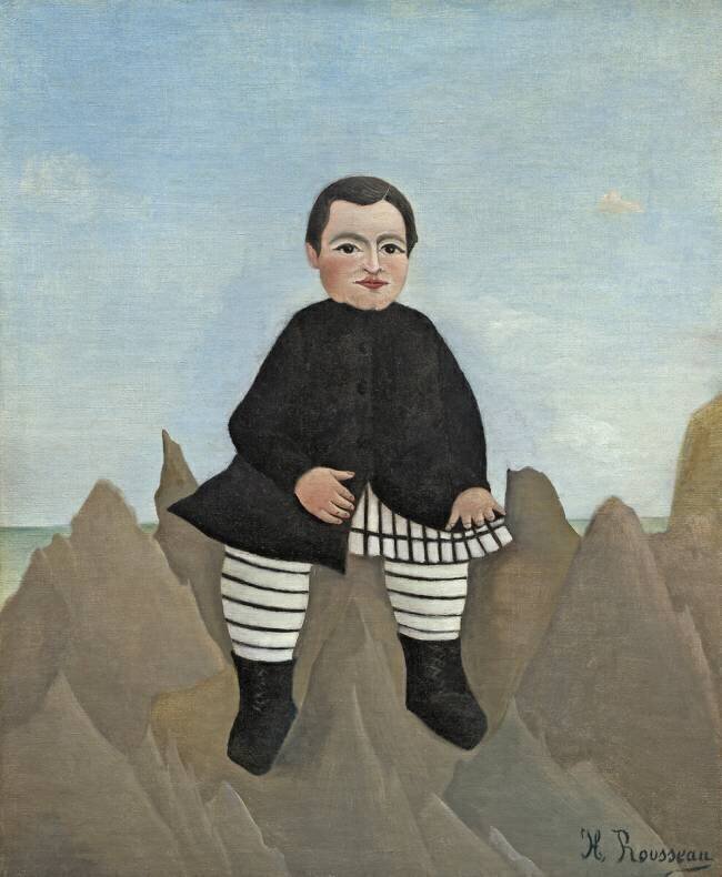 Boy on the Rocks Henri Rousseau