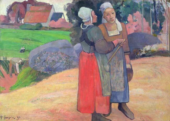 Breton Peasants Paul Gauguin