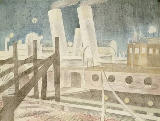 Brighton Queen at Night Eric Ravilious