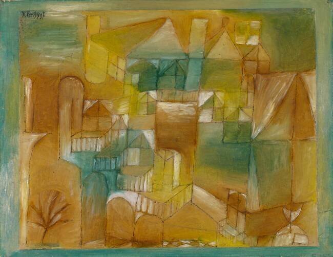 Brown-green facade Paul Klee