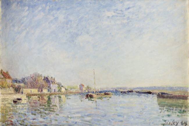 Canal du Loing Alfred Sisley