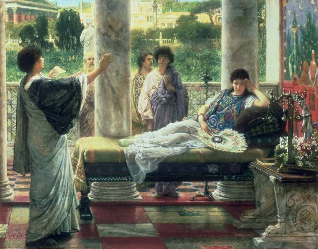 Catullus Reading his Poems at Lesbia's House Lawrence Alma-Tadema
