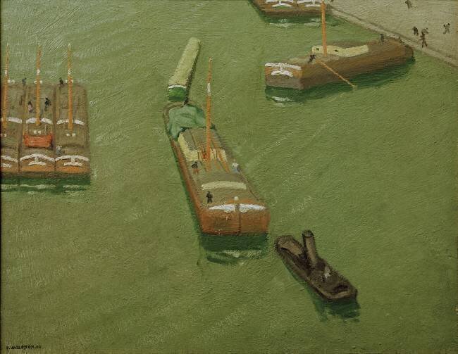 Chalands, Canal de l’Ourcq Félix Vallotton