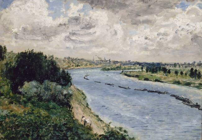 Chalands sur la Seine Auguste Renoir