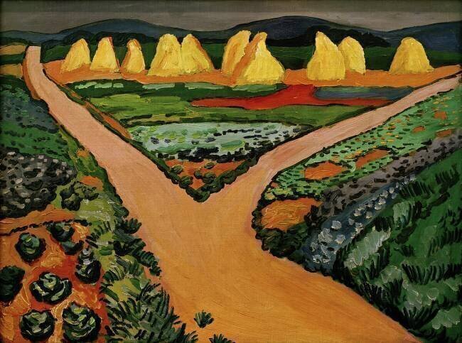 Champ de légumes August Macke