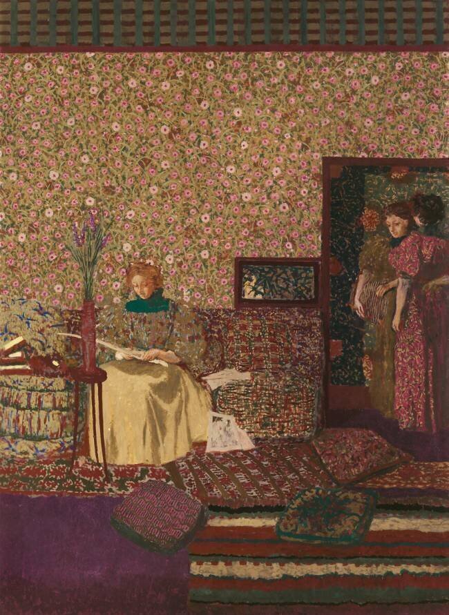 Characters in an interior. Intimacy Edouard Vuillard