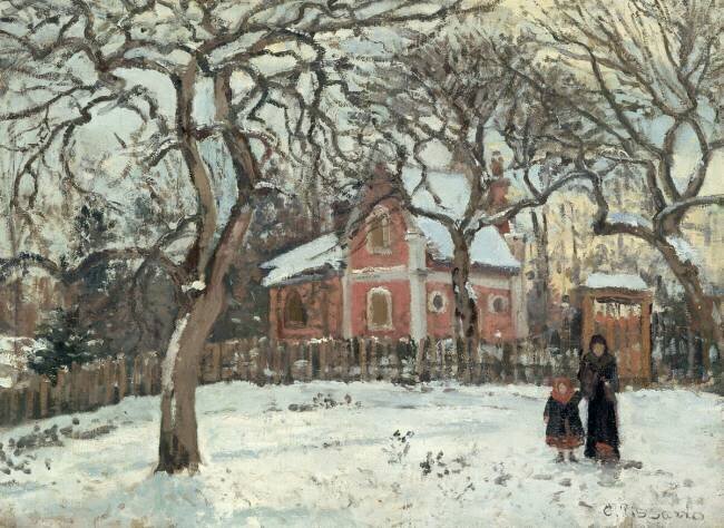 Châtaigniers à Louveciennes Camille Pissarro