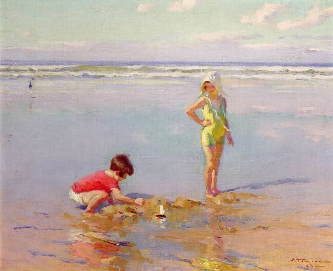 Children on the Beach Charles Atamian