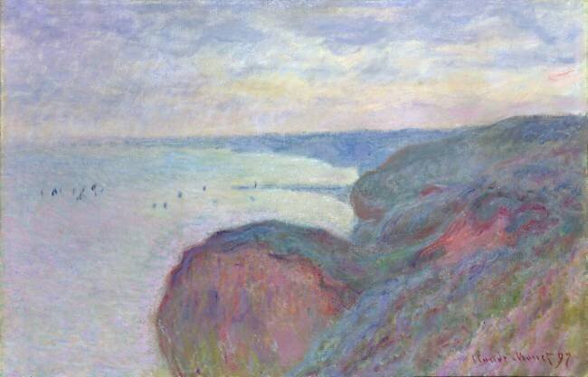 Cliffs near Dieppe Claude Monet