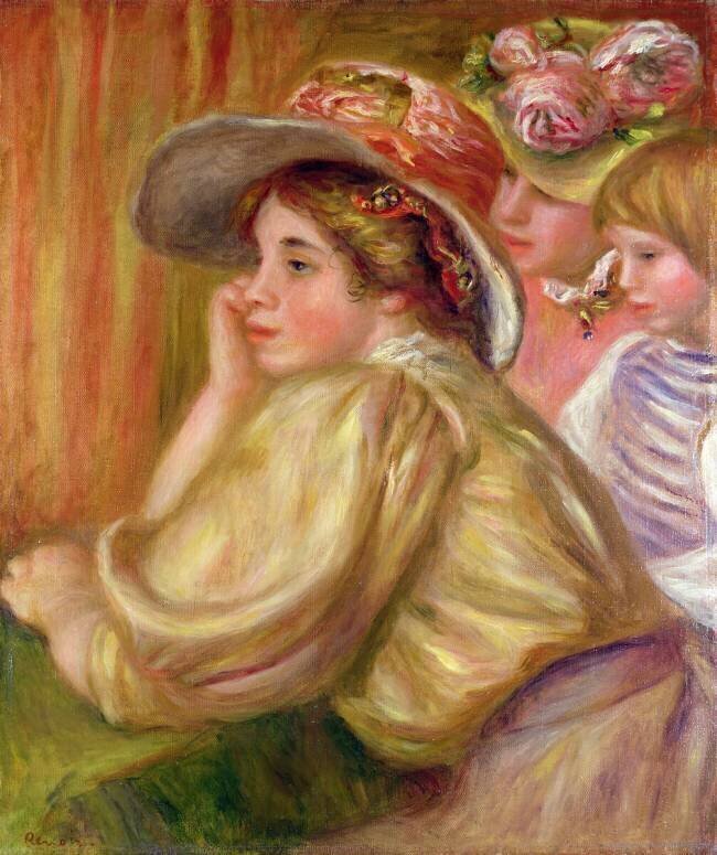 Coco and the two servants Auguste Renoir