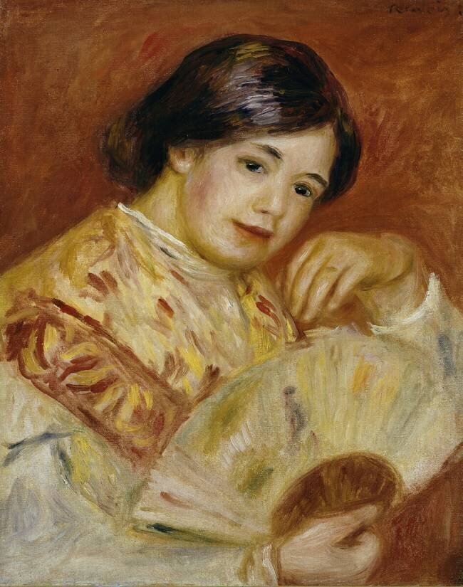 Coco with a Japanese Fan Auguste Renoir