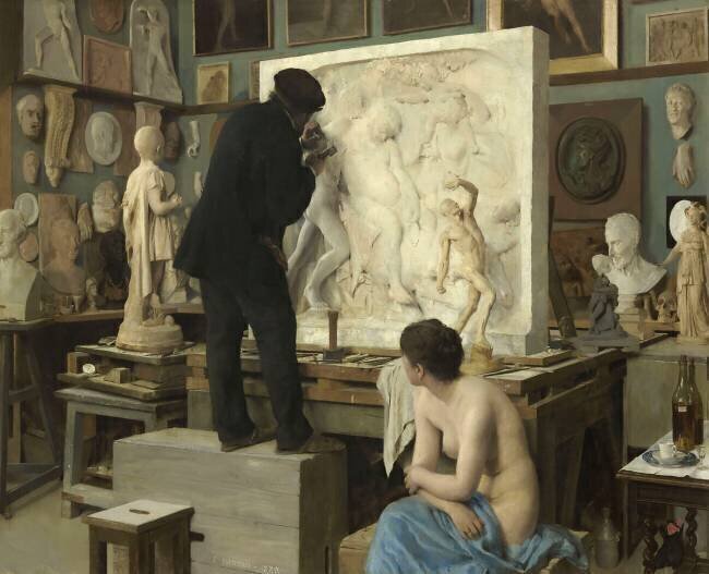 Coin d'atelier Edouard Dantan